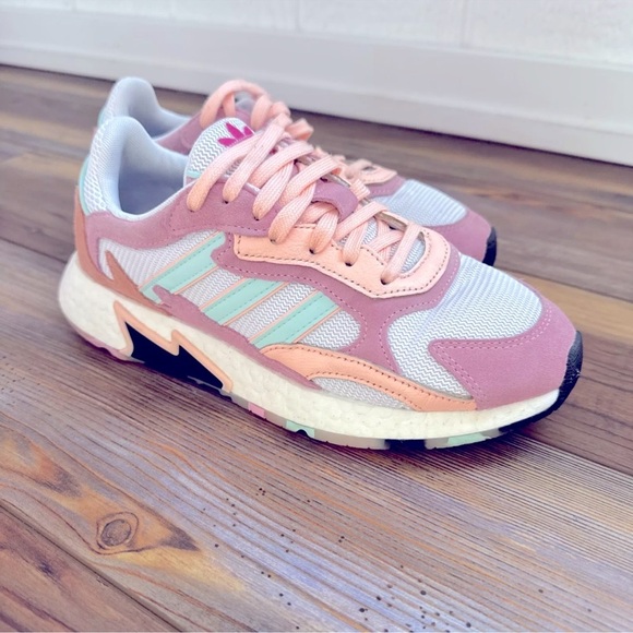 adidas Shoes - Adidas TRESC RUN SHOES CLOUD WHITE / CLEAR MINT /ORANGE Size 6